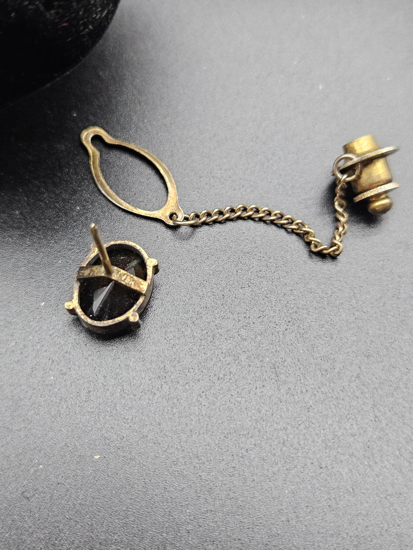 0元起拍勋章 第340期 咸鱼国勋章拍卖专场 3月22日（周日）下午6：00开始 日本中古宝石领扣章 银制低拖带盒