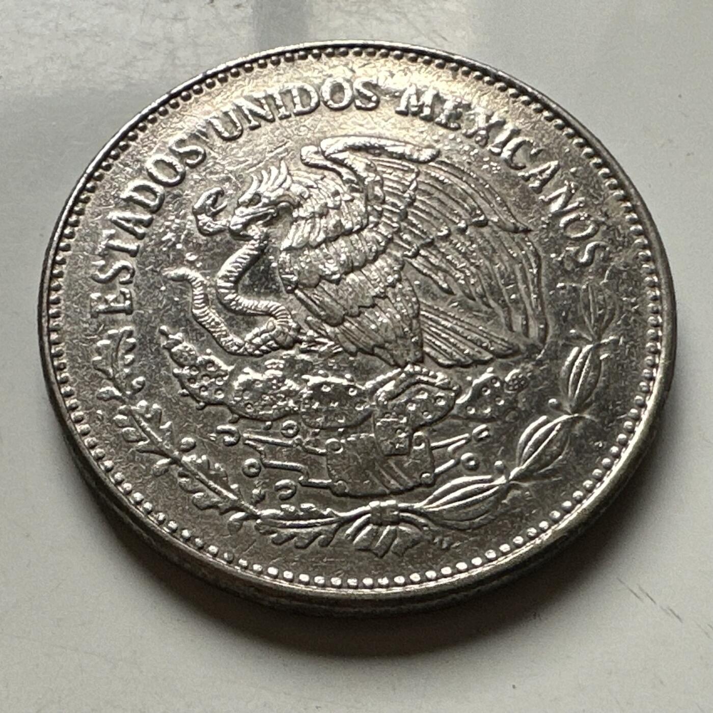 🌹外币初藏🌹🐯2026年第30场   每周二四六晚8️⃣点 接代拍 墨西哥 1982年 大庙月神50比索35.0mm