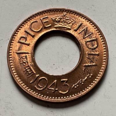 🌹外币初藏🌹🐯2026年第31场   每周二四六晚8️⃣点 接代拍 - 英属印度1943年一派沙 b