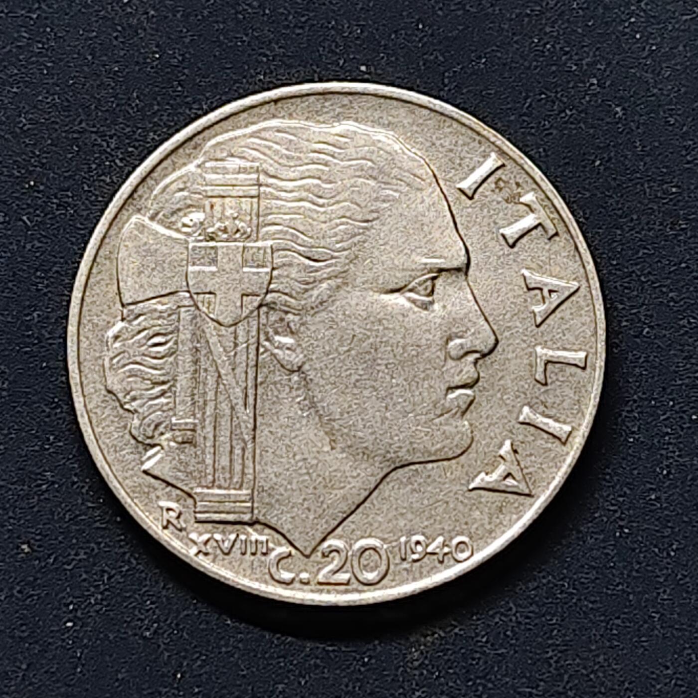 【全场包邮】纯粹捡漏拍512场 意大利1940年艾曼努尔三世20分