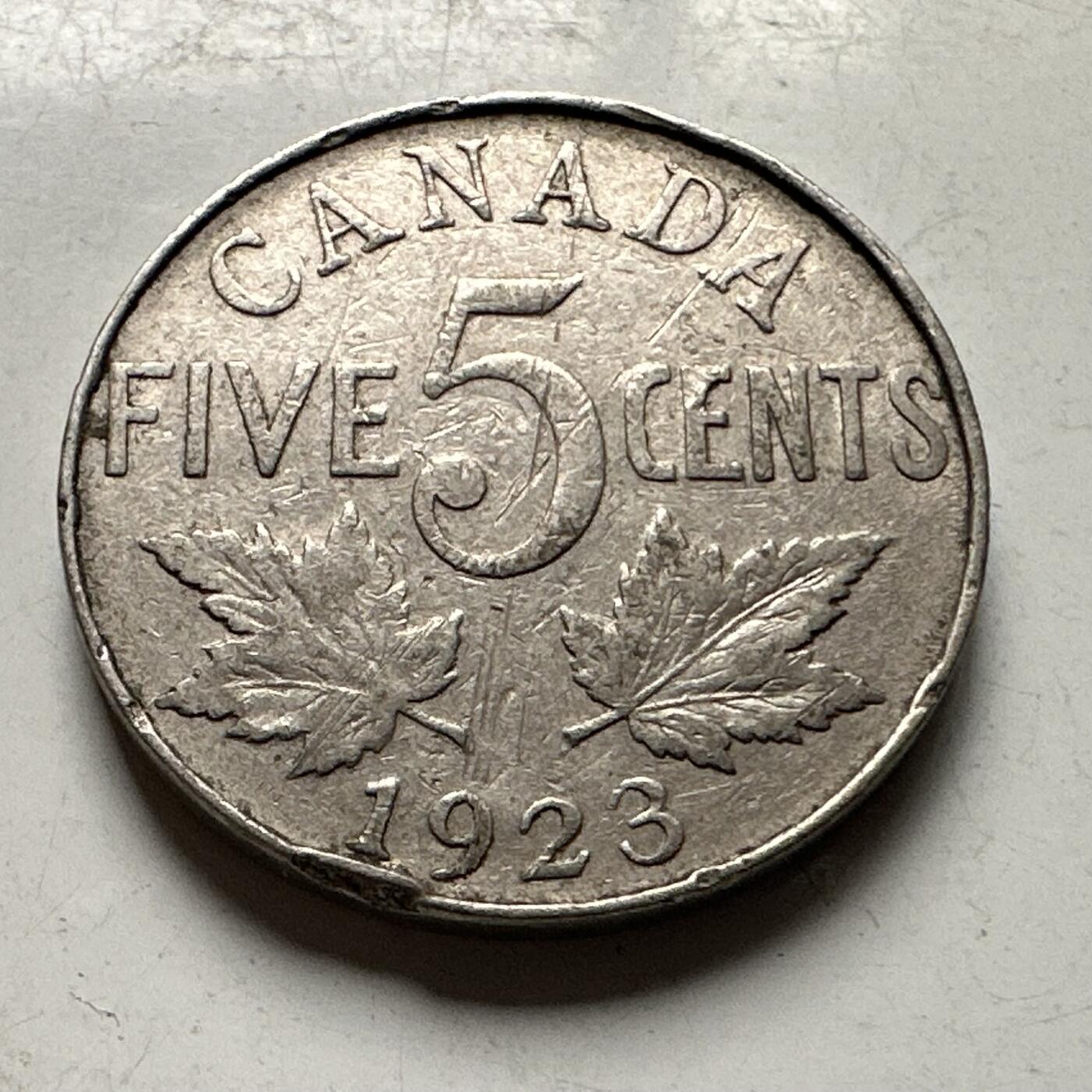 🌹外币初藏🌹🐯2026年第30场   每周二四六晚8️⃣点 接代拍 加拿大 1923年乔治五世 5分