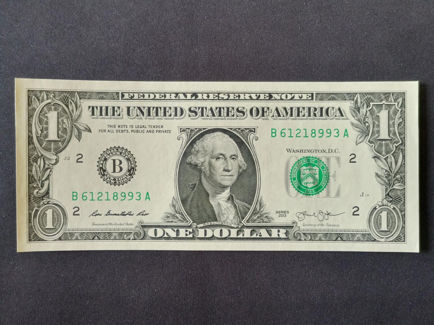 【游宝拍卖】丙午马年第14期 美国-1美元【SERIES-2013 永恒号 全新UNC】