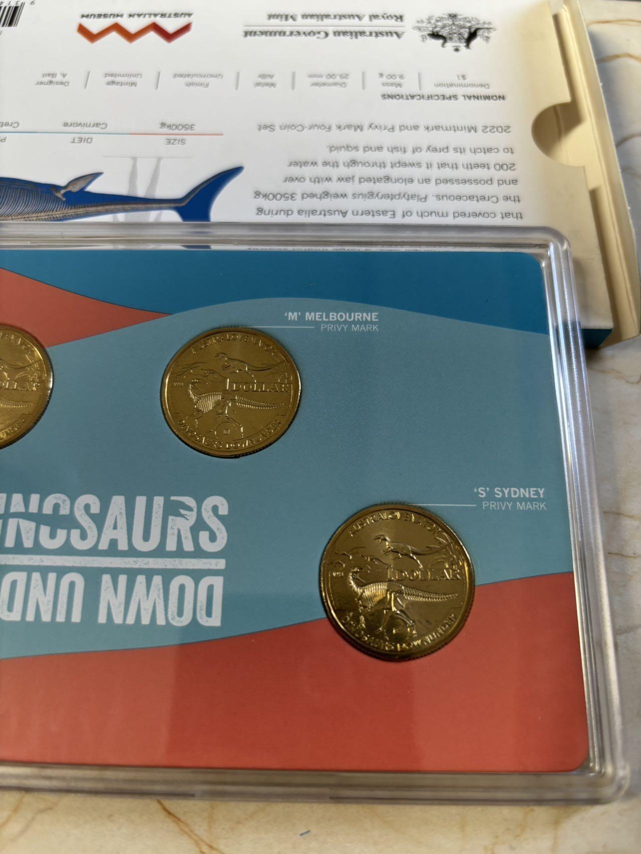第194期拍卖 澳大利亚2022年恐龙标本系列可怕的蜥蜴纪念套币