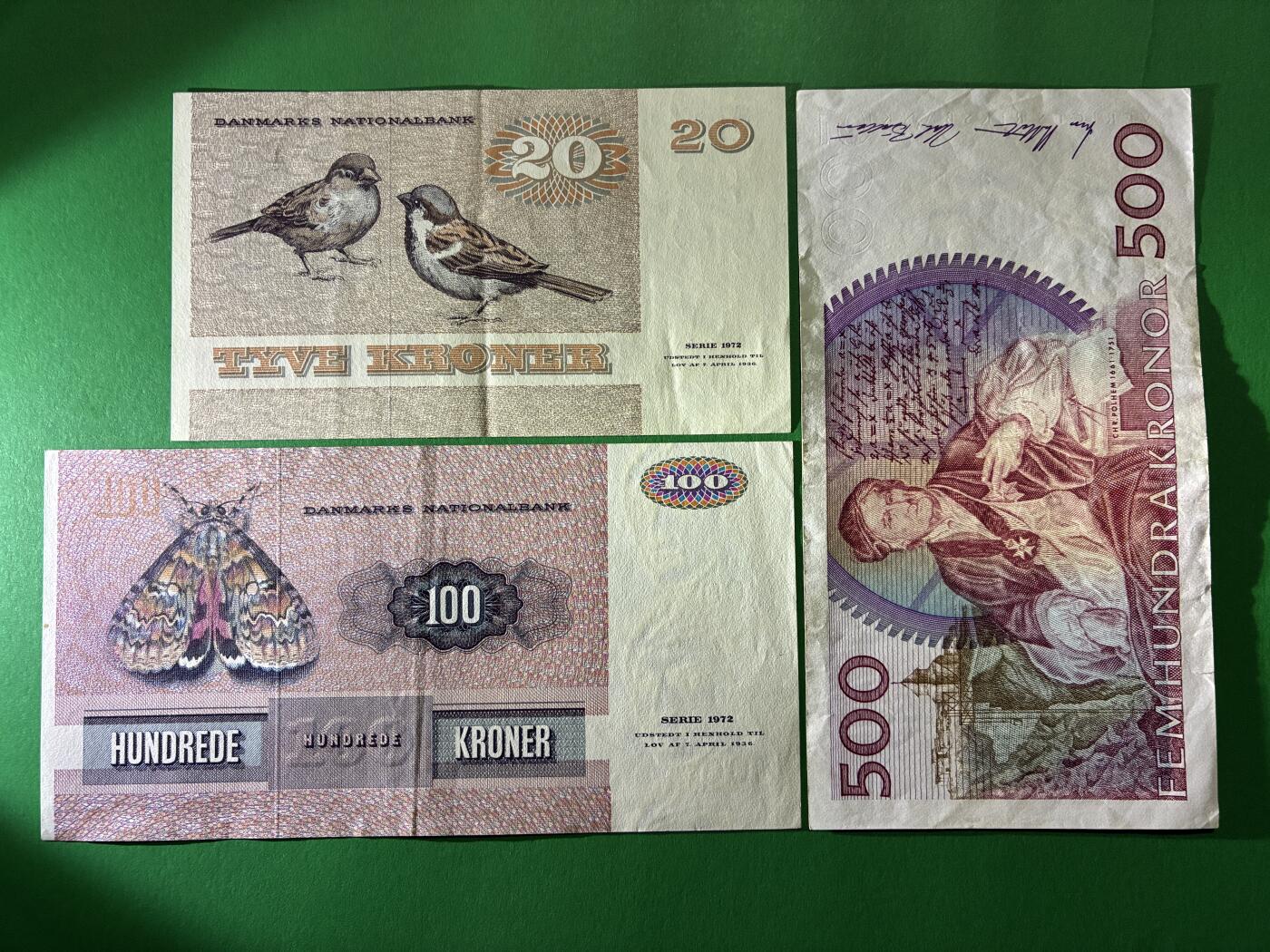 咖啡豆•收藏 2026年Mar_24th世界各国纸币拍卖 8枚 欧洲地区 瑞典/丹麦/挪威/奥地利/捷克/西班牙 XF-AU 外国纸币