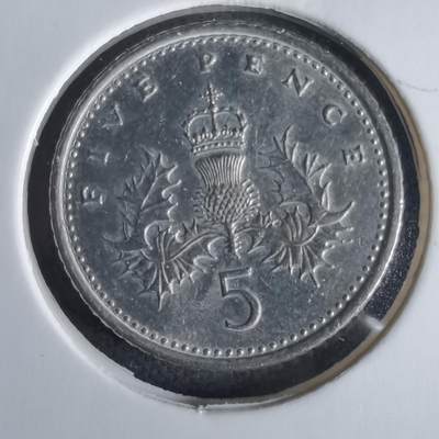 沼泽如烟--第1028场 - 英国1992年5便士