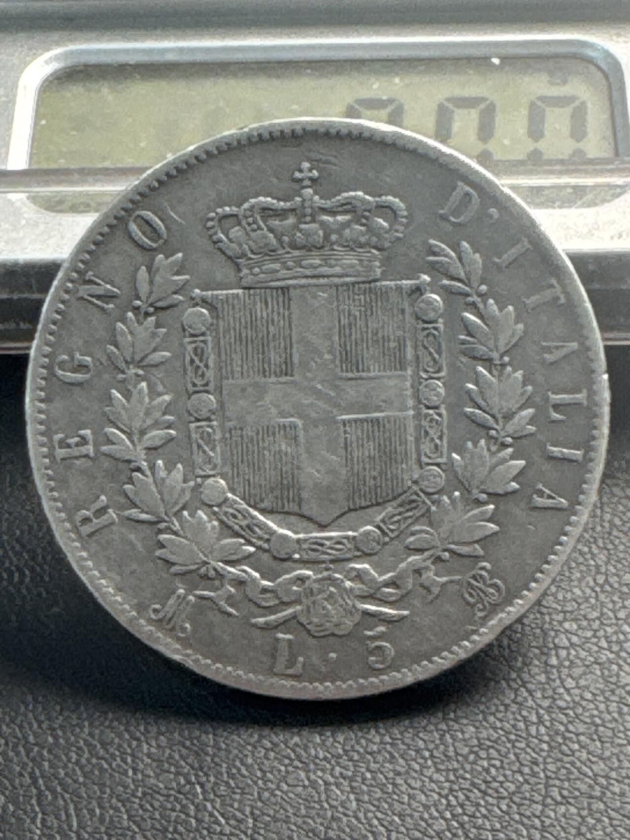 ❤️【币观天下】❤️ 第345期钱币拍卖场- 2026.3.20周五晚上6点半场 长期征集拍品  意大利1872年5里拉银币25克900银