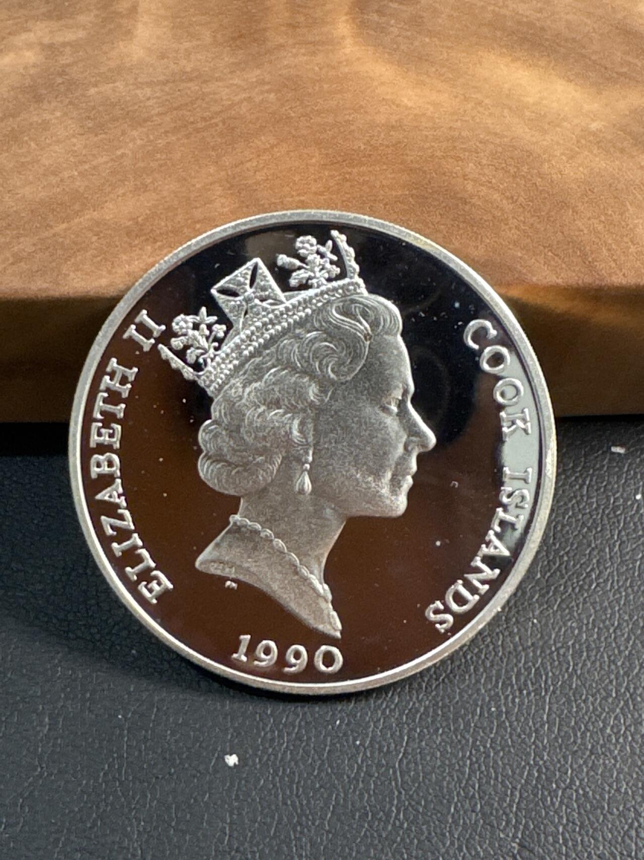 ❤️【币观天下】❤️ 第345期钱币拍卖场- 2026.3.20周五晚上6点半场 长期征集拍品  1990库克群岛 50 Dollars 考拉银币