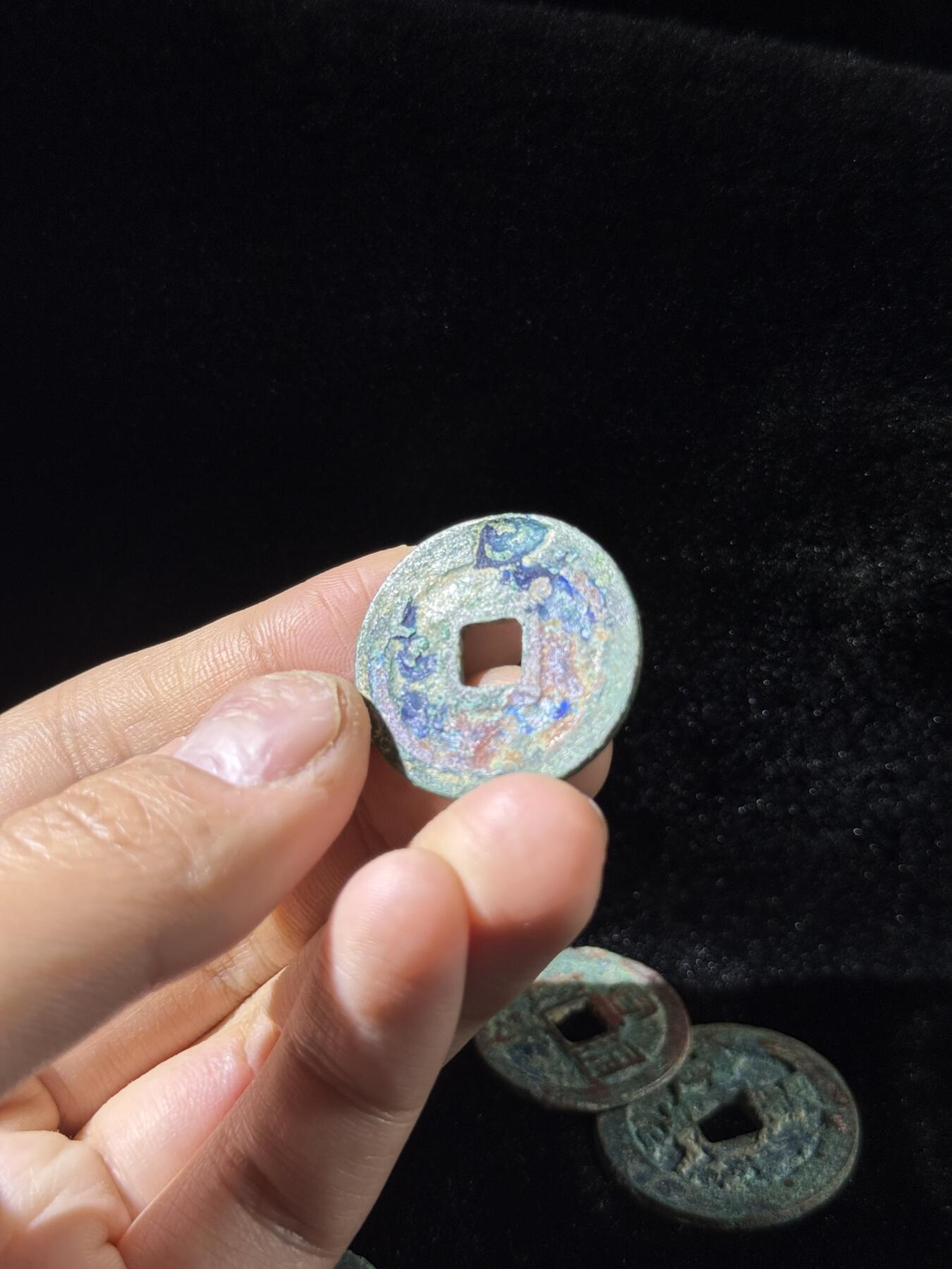 戎马世界章牌大赏，铜钱场 宋代折二钱一组