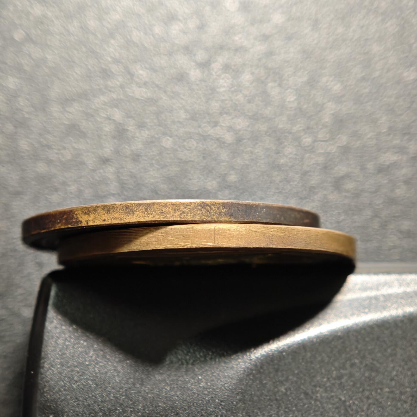 【德藏】世界币章拍卖第168期（拍品征集中~欢迎藏友联系） 2枚一组 德国魏玛时期游泳比赛奖章纪念铜章 直径约：32.2mm/左，32.2mm/右；重约：16.8g/左，16.3g/右