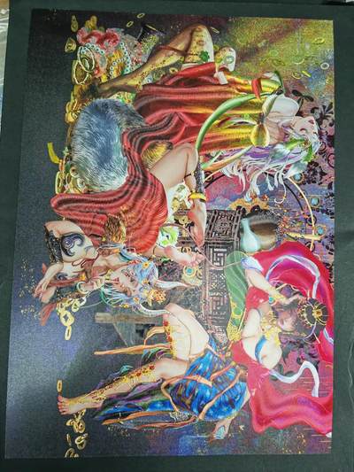 阳大大卡牌拍卖第105期（持续收拍品，周五晚上九点截拍，进群福利早知道） - 【A4限编粗闪】焱卡文化-刷子 牛魔王+铁扇公主+玉面狐狸 限编138/300