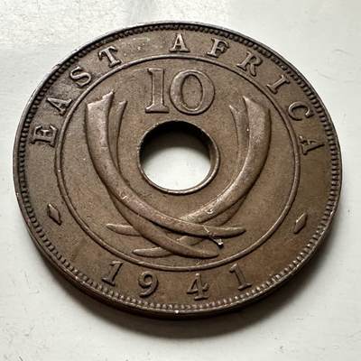 🌹外币初藏🌹🐯2026年第30场   每周二四六晚8️⃣点 接代拍 - 英属东非1941年10分