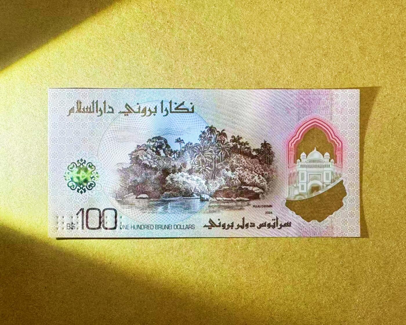 【Blue Auction】世界纸币精拍第796期——18级TOP拍卖/信誉/品质/专业/高效💫 【88尾】文莱 2024年新版塑料钞 100林吉特 全新UNC