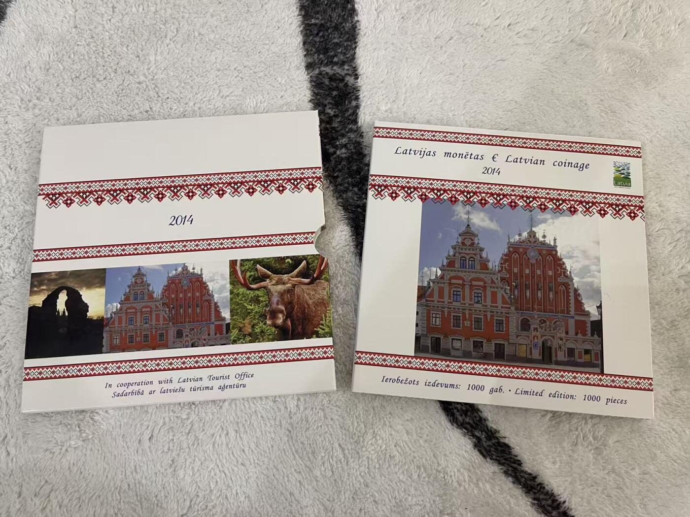 ❤️【币观天下】❤️ 第345期钱币拍卖场- 2026.3.20周五晚上6点半场 长期征集拍品  拉脱维亚2014年欧元官方套币 发行量仅1000套