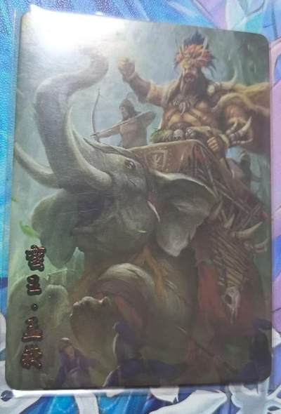 龙虎卡牌-七九场（满200元包邮，无佣金，每周六结拍，欢迎送拍） - 【编号12】趣卡社蜀之卷 将卡 - 蛮王孟获