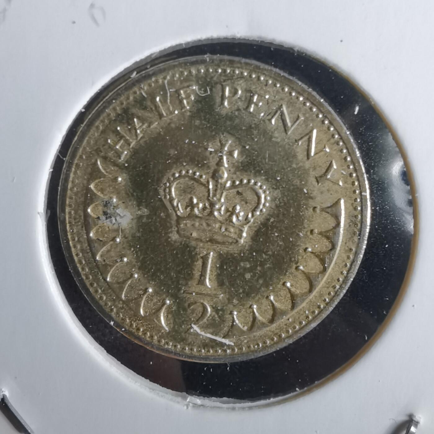 沼泽如烟--第1028场 英国1982年半便士镀金