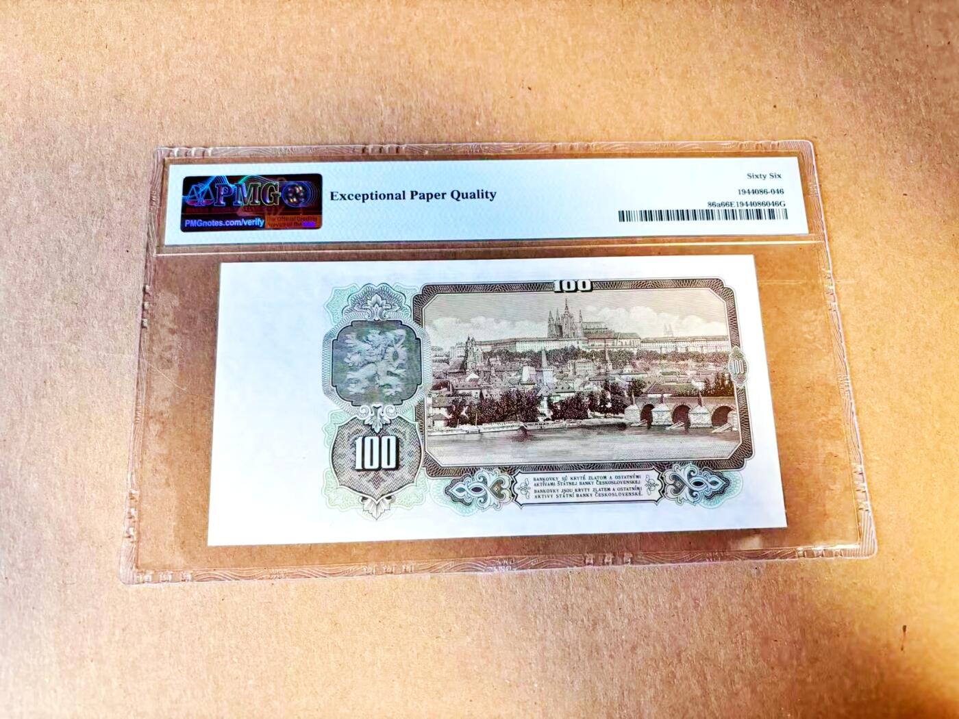 【Blue Auction】世界纸币精拍第796期——18级TOP拍卖/信誉/品质/专业/高效💫 捷斯 1953年100克朗 PMG66EPQ 