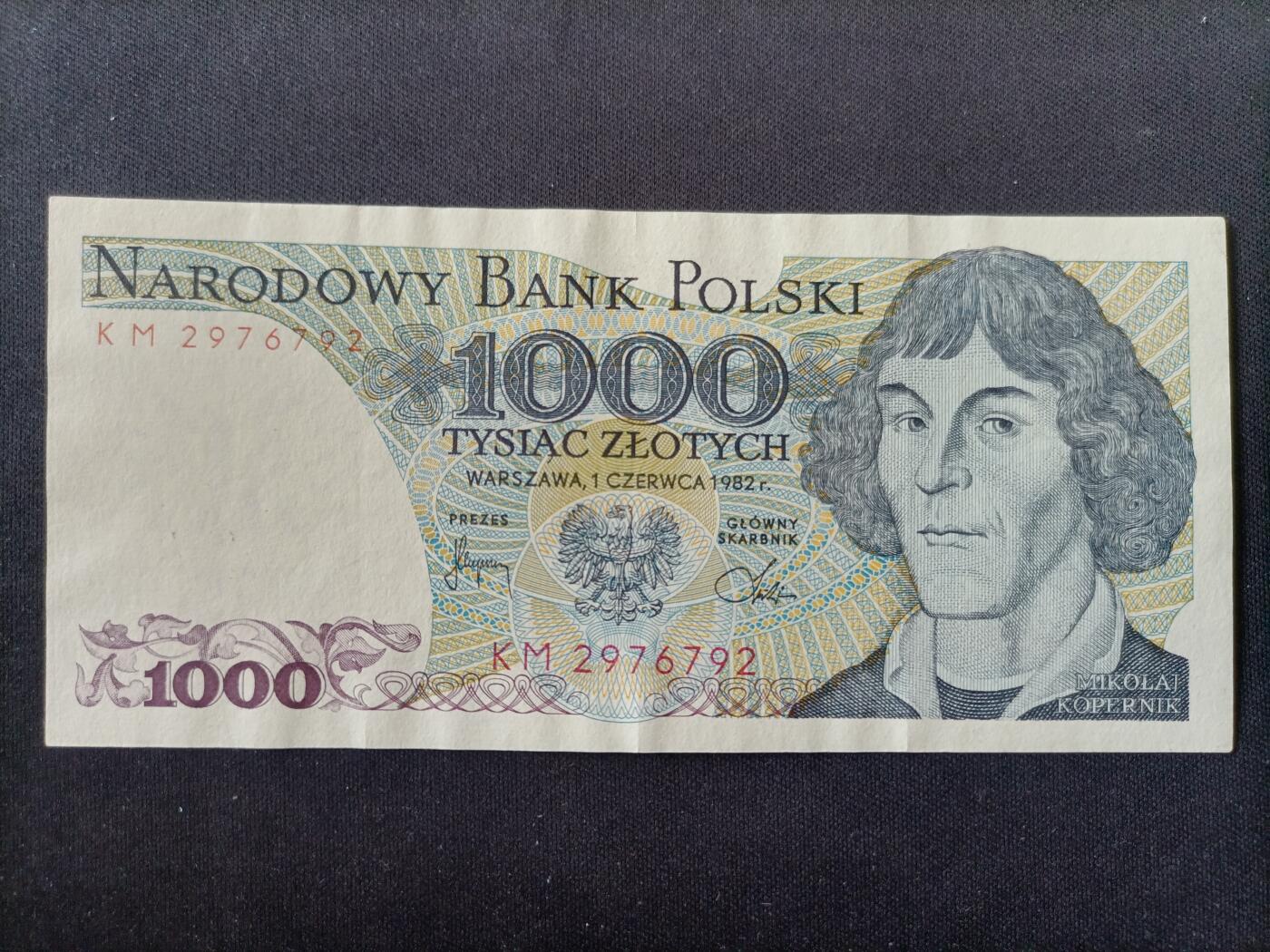 【游宝拍卖】丙午马年第14期 波兰-1000兹罗提【1982年 近新AU】