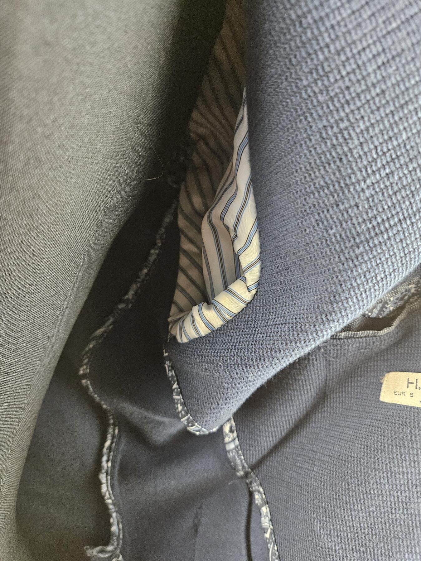 0元起拍勋章 第340期 咸鱼国勋章拍卖专场 3月22日（周日）下午6：00开始 古着蓝西服 胸围98 衣长70 肩宽44 袖长62