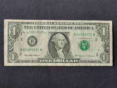 【游宝拍卖】丙午马年第14期 - 美国-1美元【SERIES-1999 流通品相】