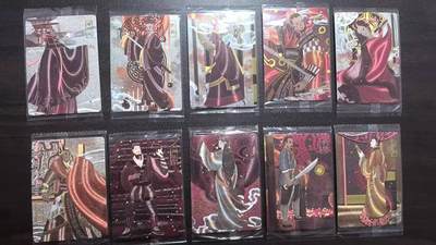 龙虎卡牌-七九场（满200元包邮，无佣金，每周六结拍，欢迎送拍） - 【原膜】粗闪10张全 可可瑞听 楚汉争霸第一弹 一套