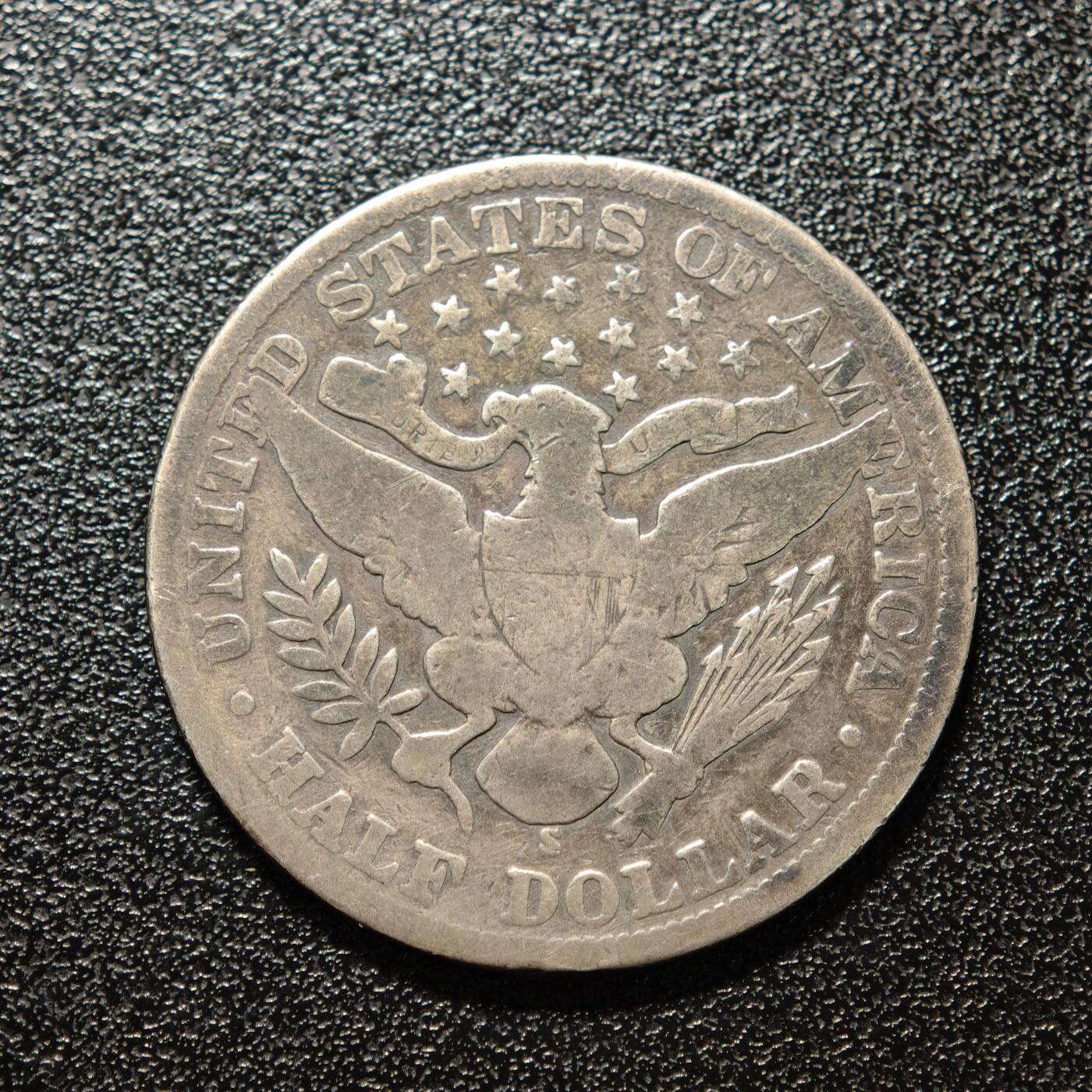 【德藏】世界币章拍卖第168期（拍品征集中~欢迎藏友联系） 1900年 美国巴伯尔半美元银币 直径约：29mm；重约：11.8g