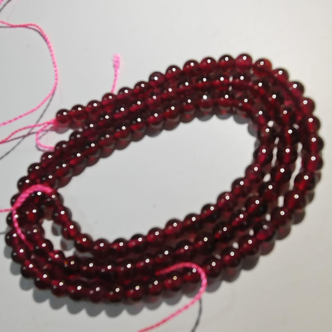 原矿石榴石手链