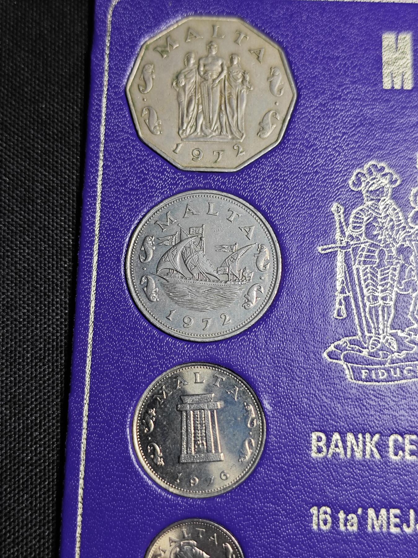 KK钱币收藏小铺   套币专场 2月预留时间 周末发货  1972马耳他清年套币