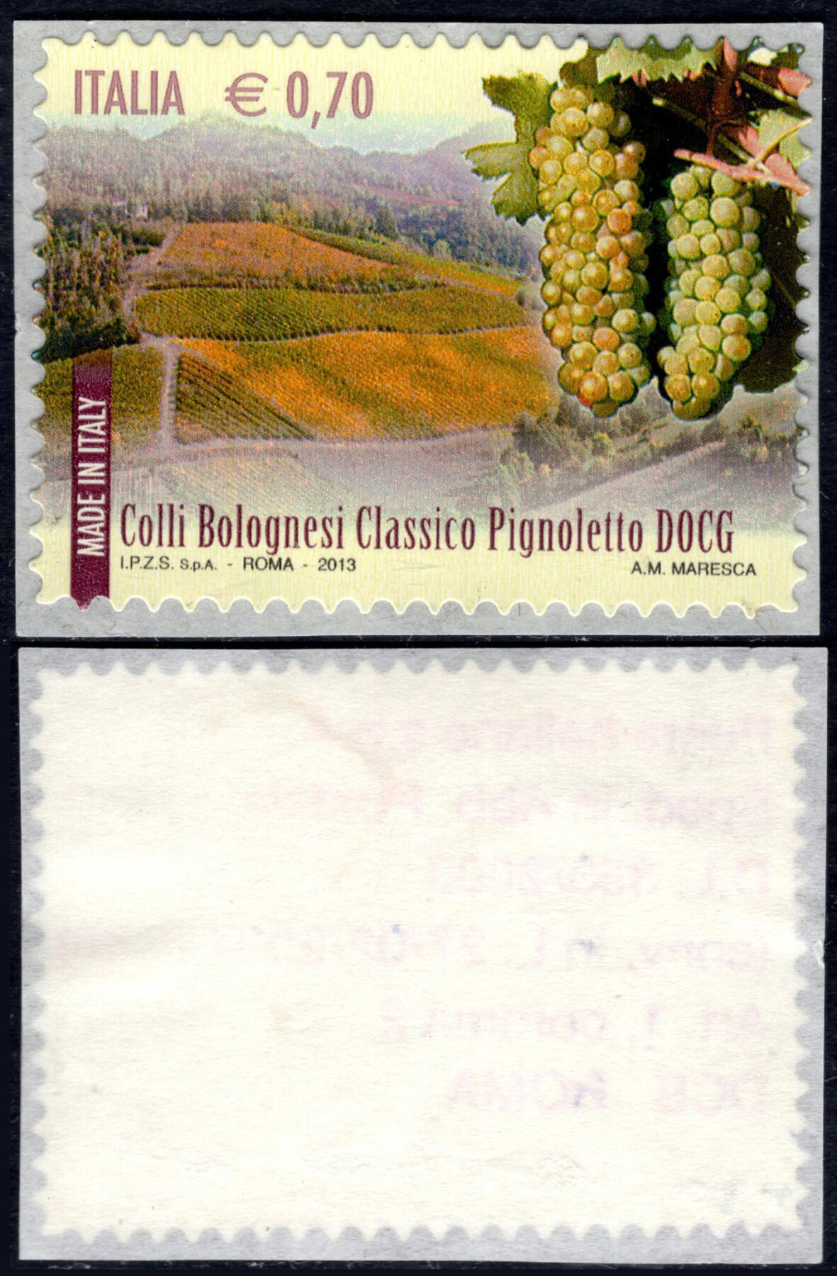 洪涛臻品批发群 精选邮票限时拍卖第1290期  2013意大利不干胶邮票 葡萄产区 品如图