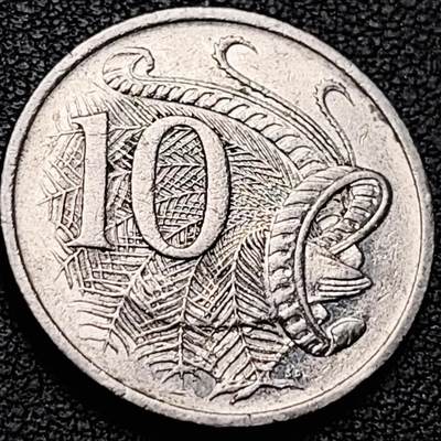 泉币菌-第213场-拍品多 请提前出价（工作最近较忙 发货不及时，望理解） -  英属 澳大利亚1992年10分铜镍币 琴鸟 伊丽莎白二世女王 铜镍币 23.6mm