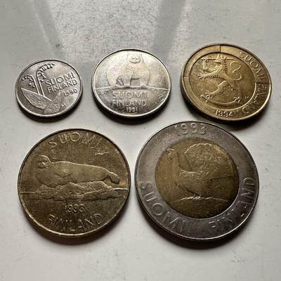 🌹外币初藏🌹🐯2026年第31场   每周二四六晚8️⃣点 接代拍 - 芬兰5枚套