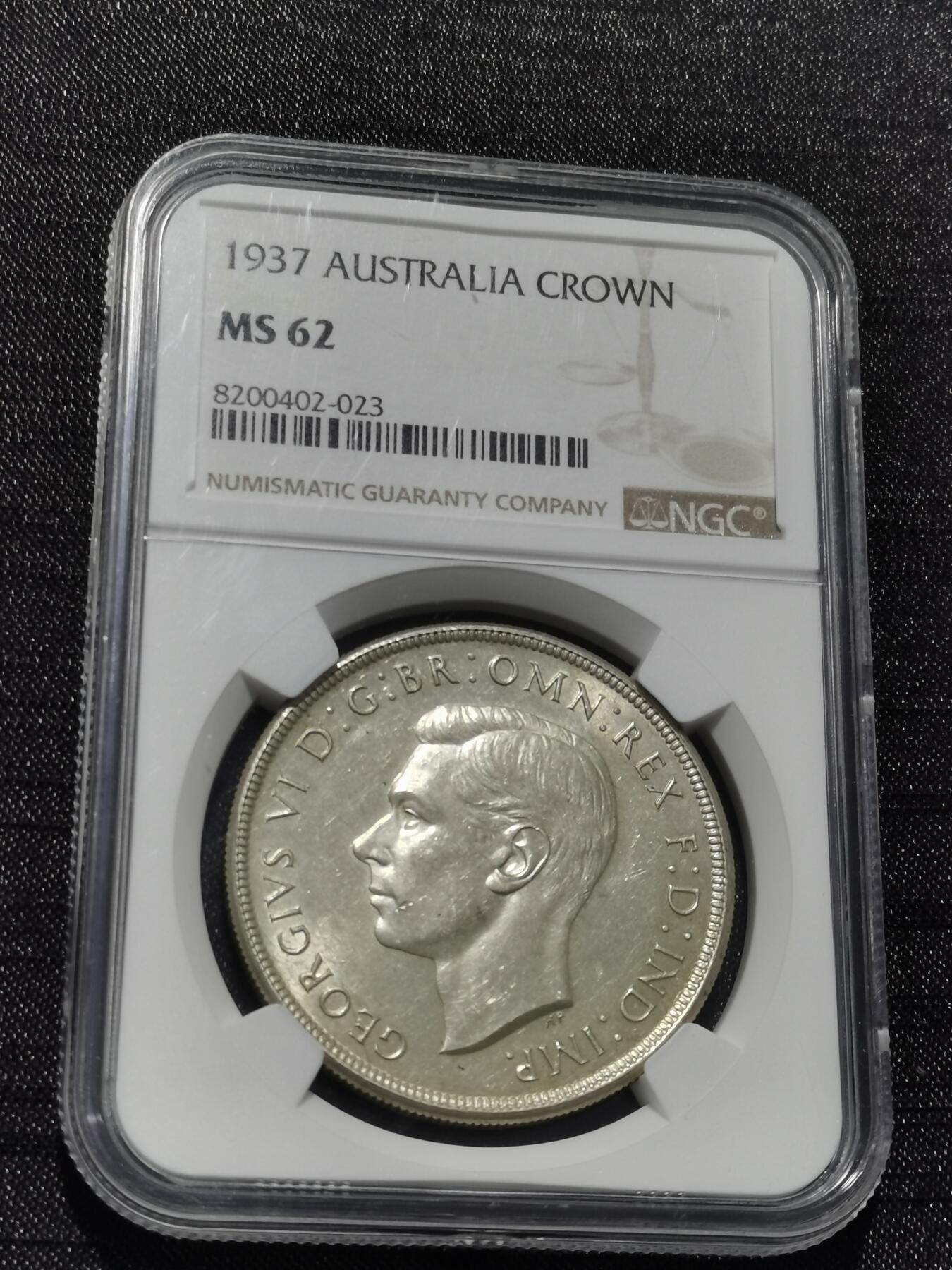天下钱庄专场欢迎参拍 NGC MS62澳大利亚皇冠银币