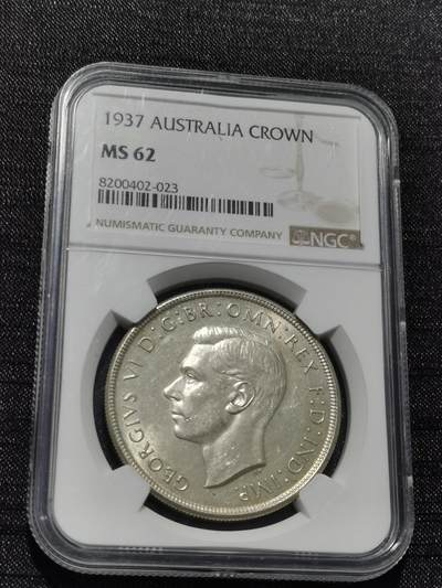天下钱庄专场欢迎参拍 - NGC MS62澳大利亚皇冠银币