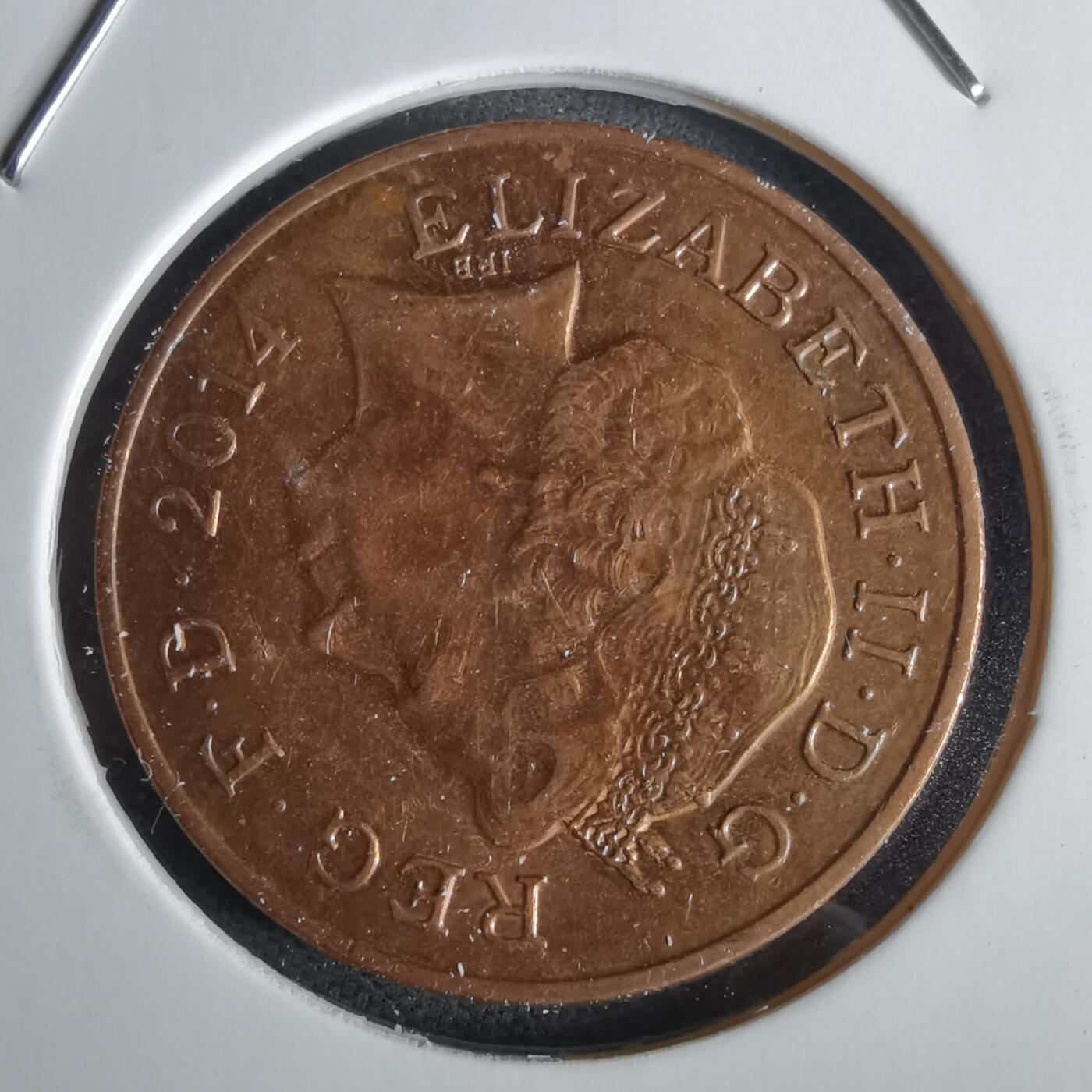 沼泽如烟--第1028场 英国2014年2便士