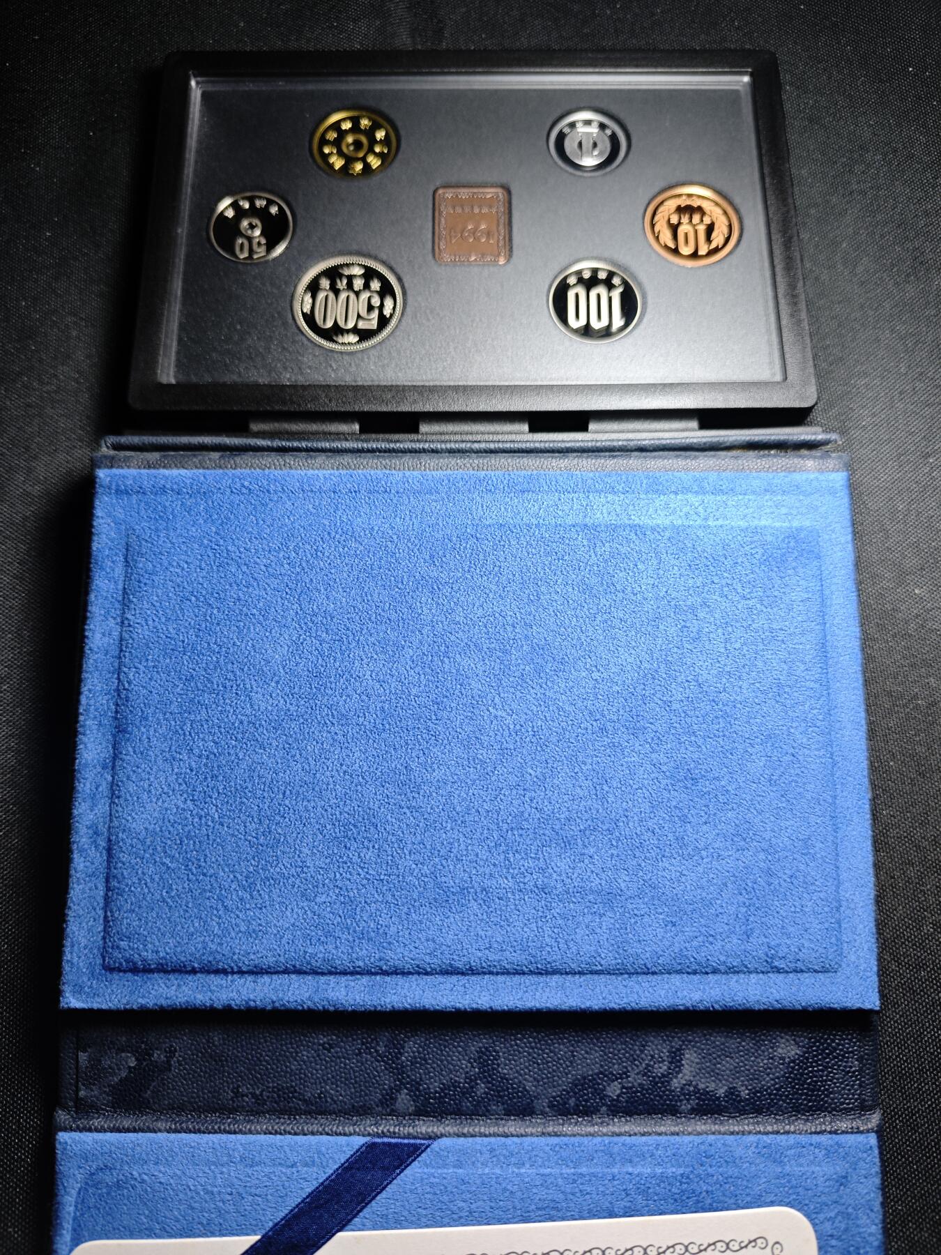 KK钱币收藏小铺   套币专场 2月预留时间 周末发货   1994日本官方发行蓝本精制套币