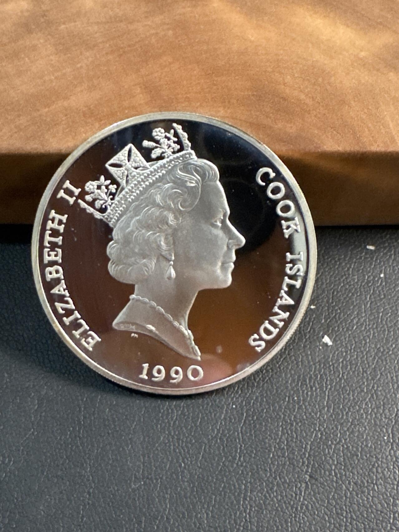 ❤️【币观天下】❤️ 第345期钱币拍卖场- 2026.3.20周五晚上6点半场 长期征集拍品  1990库克群岛 50 Dollars 美洲野牛银币