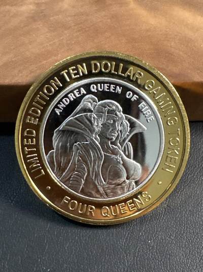 ❤️【币观天下】❤️ 第345期钱币拍卖场- 2026.3.20周五晚上6点半场 长期征集拍品  - 美国四皇后娱乐城筹码（古希腊神话系列之寒冬神女）