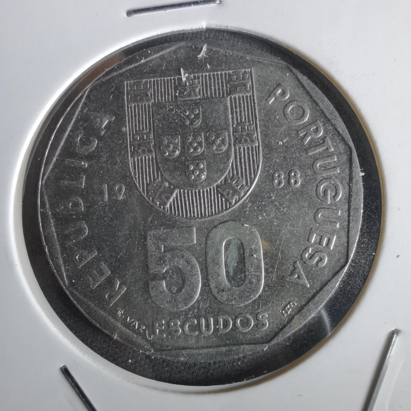 沼泽如烟--第1028场 葡萄牙1988年50埃斯库多