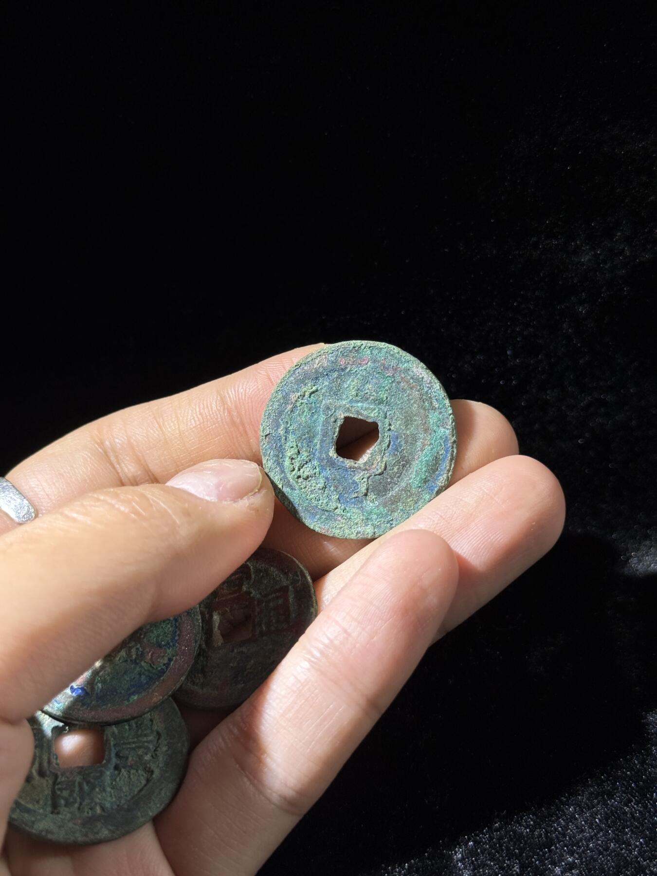 戎马世界章牌大赏，铜钱场 宋代折二钱一组