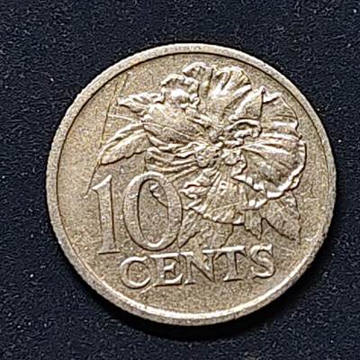 【全场包邮】纯粹捡漏拍512场 - 特立尼达和多巴哥1975年10分-木槿花