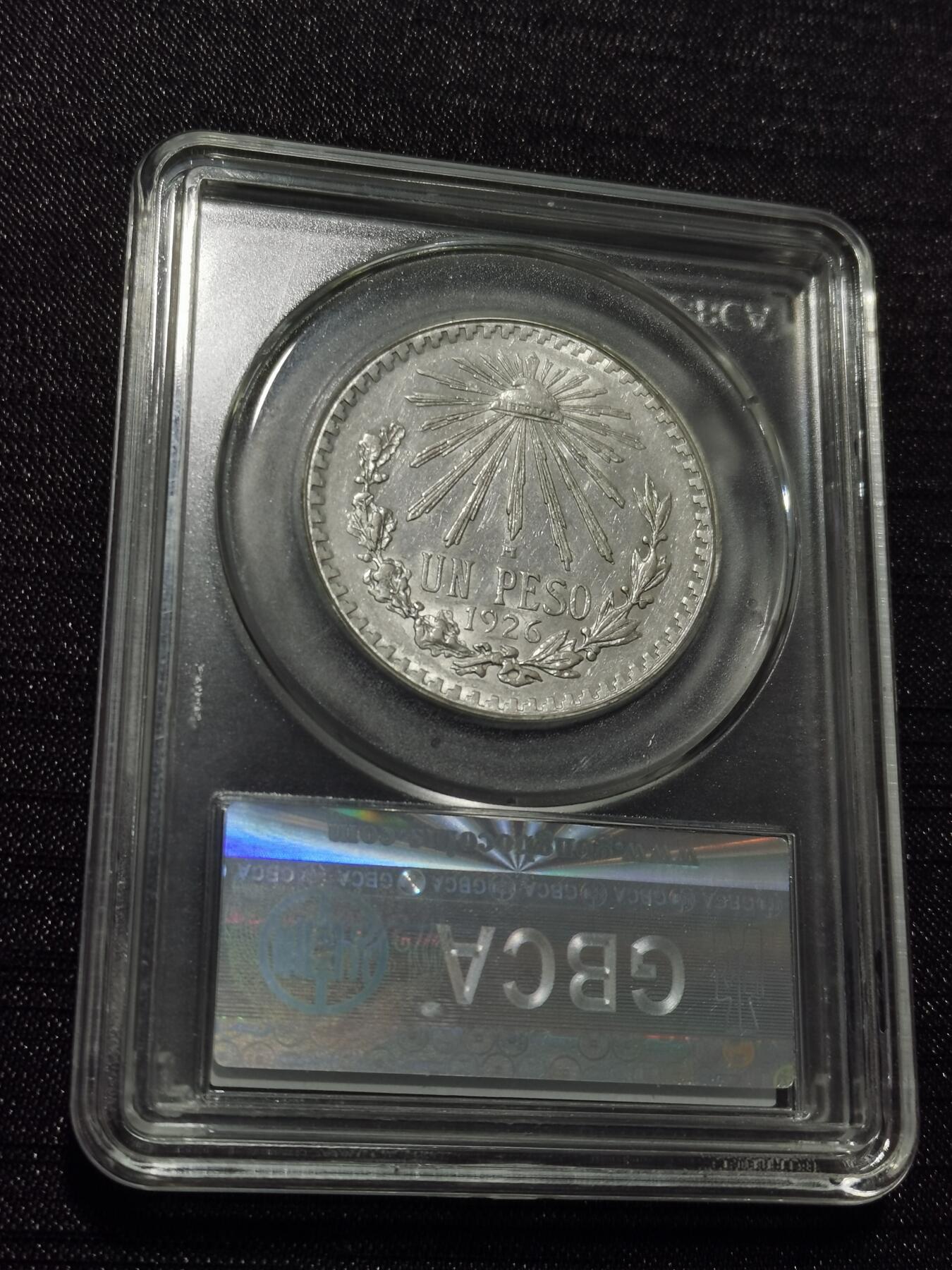 天下钱庄专场欢迎参拍 墨西哥鹰一比索银币