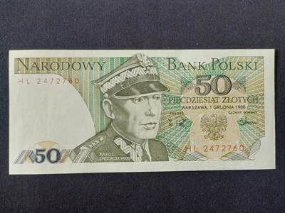 【游宝拍卖】丙午马年第14期 - 波兰-50兹罗提【1988年 全新UNC】