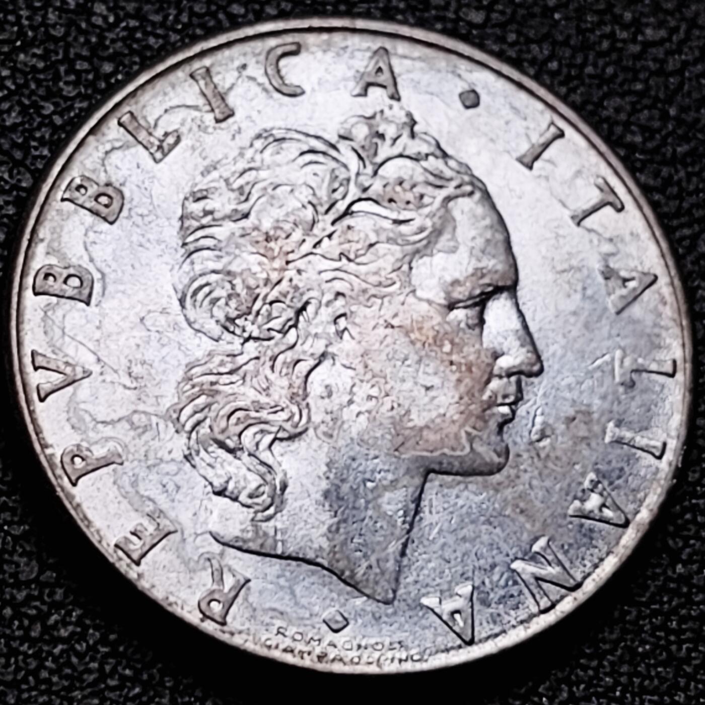 泉币菌-第213场-拍品多 请提前出价（工作最近较忙 发货不及时，望理解） 意大利 1980年 50里拉 锻冶之神 伍尔坎 24mm