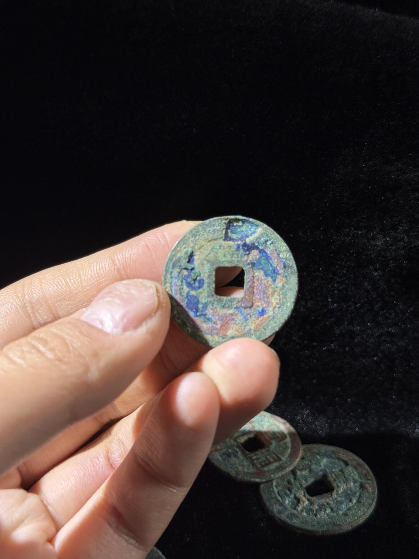 戎马世界章牌大赏，铜钱场 宋代折二钱一组