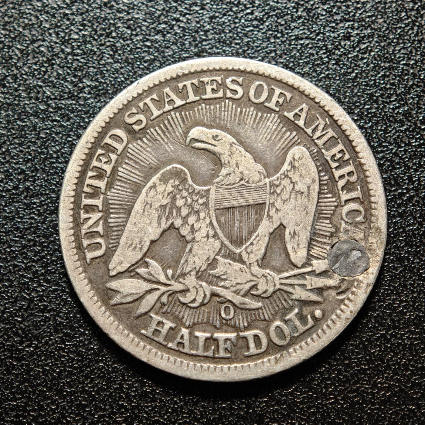 【德藏】世界币章拍卖第168期（拍品征集中~欢迎藏友联系） 1853年 美国半美元银币 有修补 直径约：29.1mm；重约：12.1g