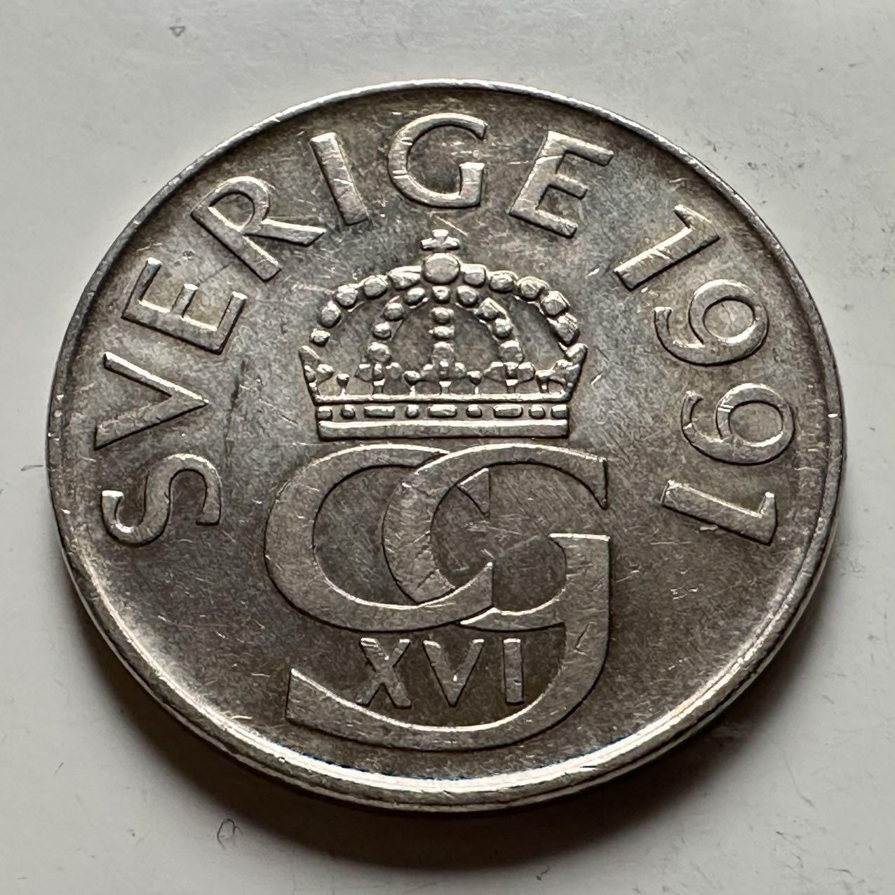 🌹外币初藏🌹🐯2026年第31场   每周二四六晚8️⃣点 接代拍 瑞典1991年五克朗