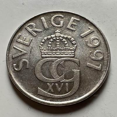 🌹外币初藏🌹🐯2026年第31场   每周二四六晚8️⃣点 接代拍 - 瑞典1991年五克朗