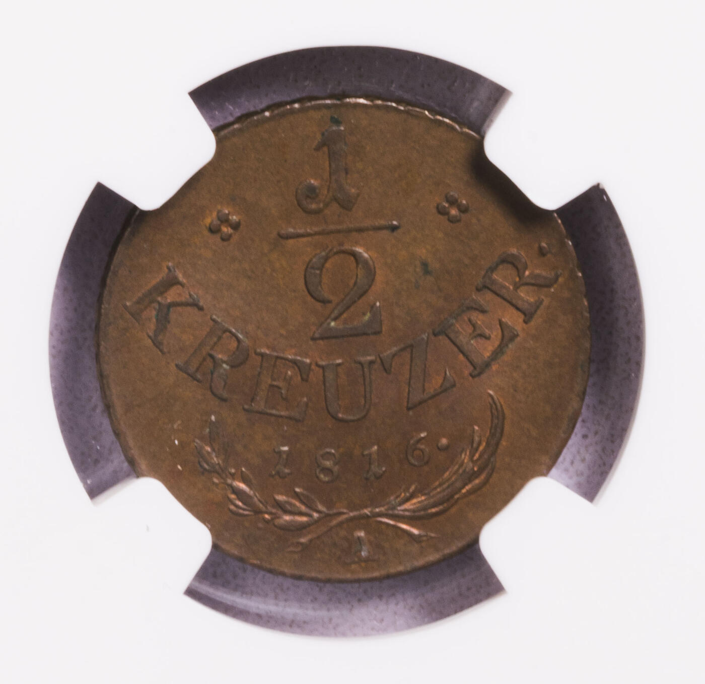 NGC-MS62/63/64RB 1816奥地利铜币三枚套