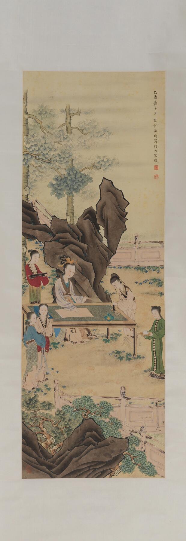 碧月说宝·同一藏家珍藏书画专场 黄均 庭阁试墨图