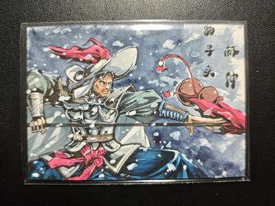 天玑星卡拍第181期《3.26周四截拍》持续收拍收评中 满赠卡需备注 - 【手绘卡】Rubick 豹子头·林冲 手绘卡