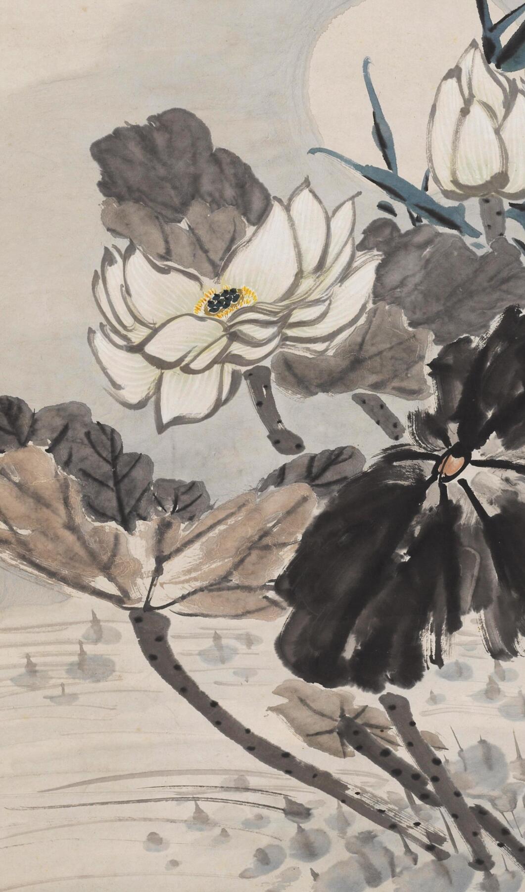 碧月说宝·同一藏家珍藏书画专场 金梦石 门外野风开白莲